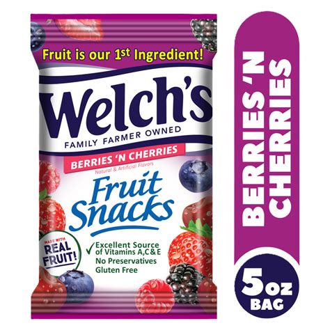 Welch S Fruit Snacks Berries N Cherries Oz Delivered In As Fast As