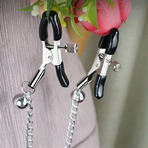 Metal Chain Bell Nipple Milk Clips Breast Clip Sex Slaves Nipple Clamps Sm Sex Toys For Women