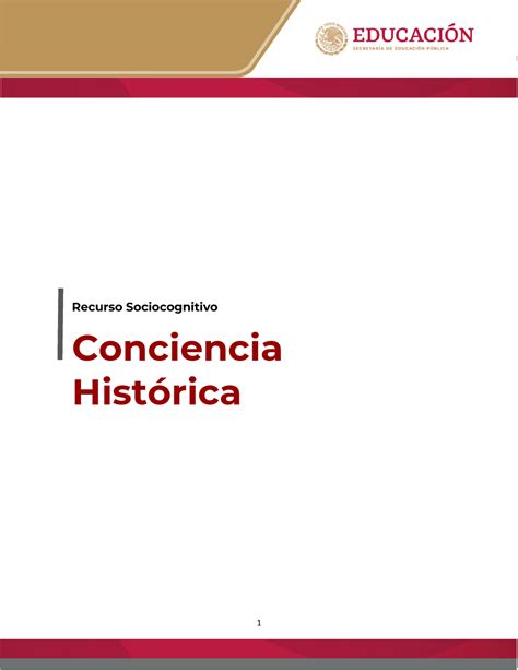 Conciencia histórica 6062022 Recurso Sociocognitivo Conciencia