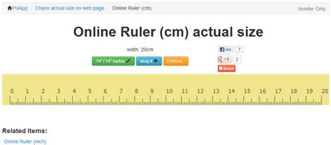 7 Online Rulers In Metric And Inches