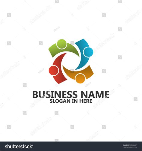 Group Logo Template Design Stock Vector (Royalty Free) 702560809