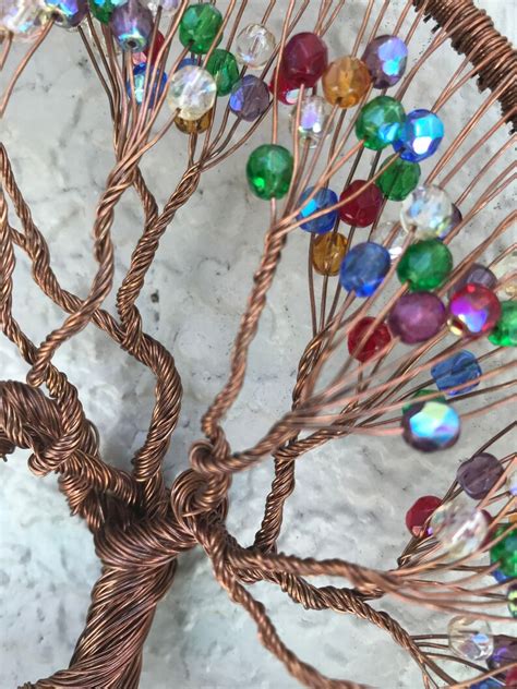 8 Inch Handmade Copper Wire Tree Of Life One Of A Etsy