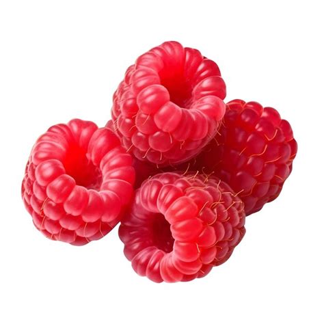 Premium Photo Raspberries Isolated On Transparent Background Side