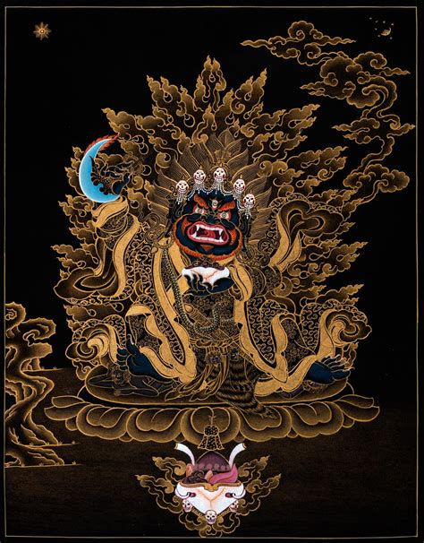 Mahakala Bernagchen Art Print Enlightenment Dakini As Art