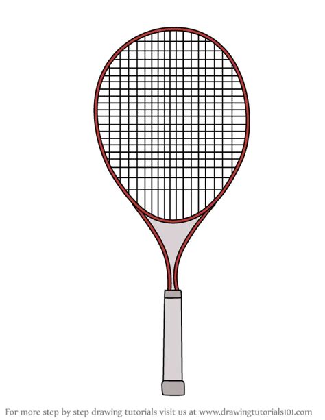 Learn How To Draw Tennis Racket Other Sports Step By Step Drawing