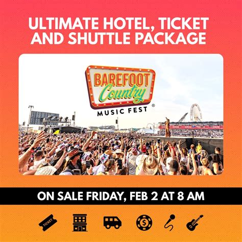 Ultimate Hotel, Shuttle & Ticket Packages | Barefoot Country Music Fest