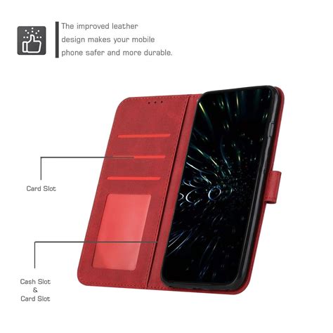 For Infinix Hot S Stitching Calf Texture Buckle Leather Phone Case Red Alexnld