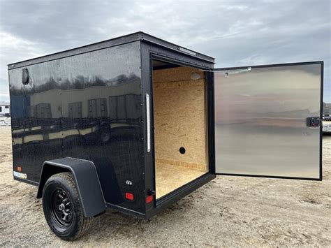 2023 Covered Wagon Trailers 5x8 Enclosed Cargo Trailer w/Blackout PKG | SR1 Companies