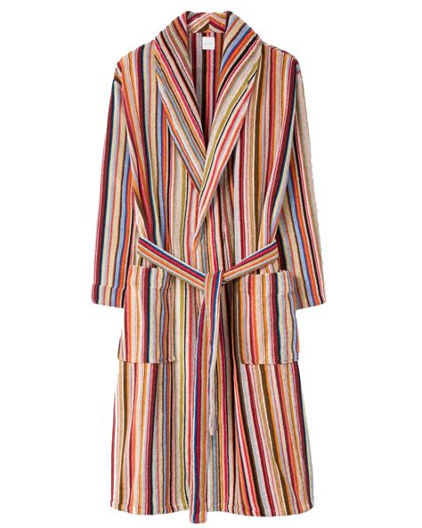 Paul Smith Mens Classic Stripe Dressing Gown Multicoloured