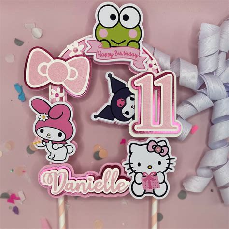 kittys cake topper etsy