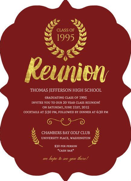 School Reunion Checklist Purpletrail Class Reunion Invitations