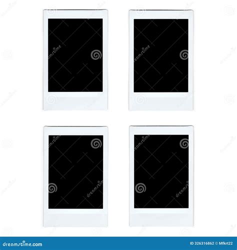 Set Of Realistic Polaroid Frame Photo Template Instant Photo Frame