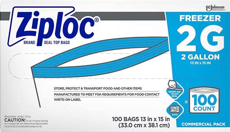 Ziploc Professional Freezer Bags For Food Organization And Storage