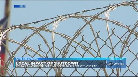 FCI Tallahassee employees work without pay during shutdown