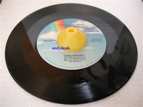 45 Rpm Record Center Post Insert Adapter Yellow Ebay