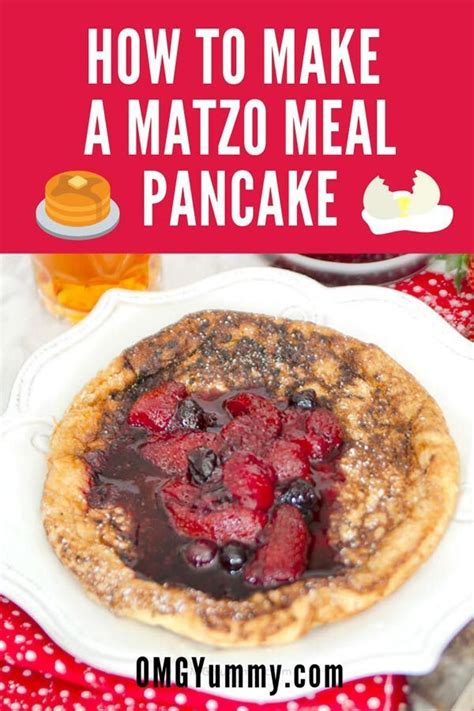 Matzo Meal Pancake Or Bubula Recipe Pancakes Matzo Meal Seder Meal