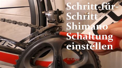 Einfach Und Effektiv Shimano Schaltung Selbst Einstellen DIY Style