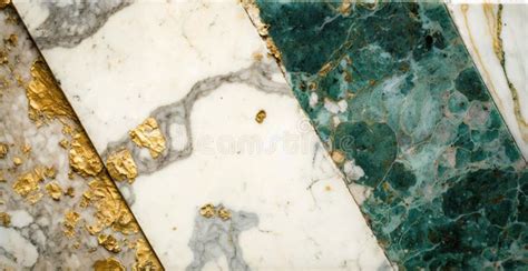 Green And White Marble With Golden Veins Background Generative Ai