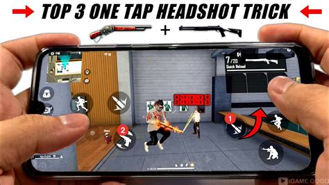 Perfect One Tap Headshot Trick Handcam 😈 [ M1887 M1014 ] New Headshot Trick Free Fire Youtube