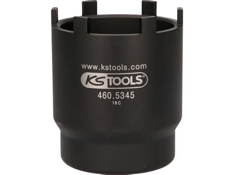 KS TOOLS 460 5345 1 Nutmuttern Schlüssel mit 6 Zapfen für Mercedes und