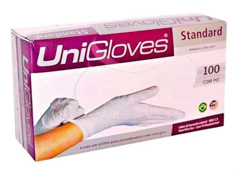 3 Caixas Luva Descartável Unigloves Stand Látex Bca P 100un MercadoLivre