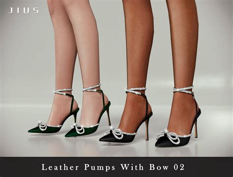 Sims 4 Leather Pumps With Bow 02 Micat Game