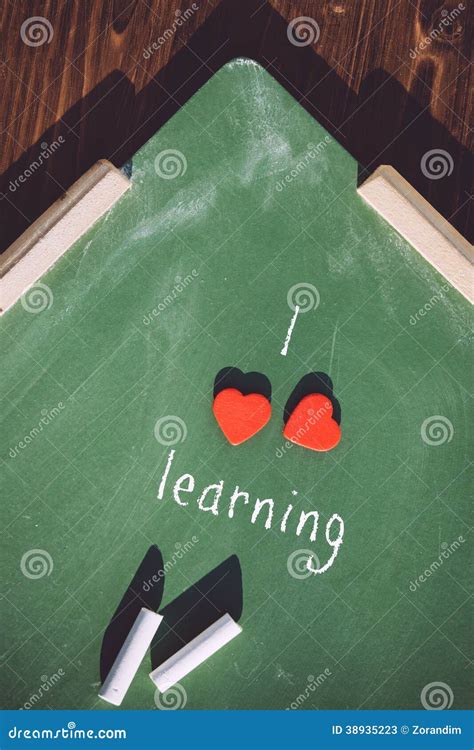 I Love Learning Sign Stock Image Image Of Board Chalkboard 38935223