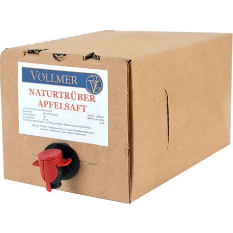 Roland Vollmer Apfelsaft Naturtr B L Bag In Box Weinschlauch L