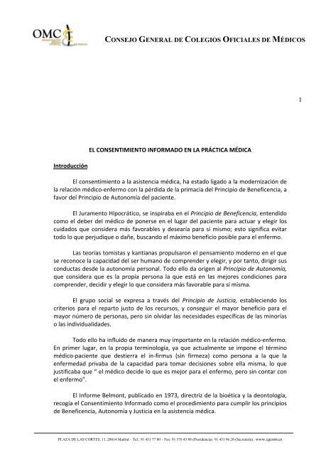 El Consentimiento Informado En La Pr Ctica M Dica Acta Sanitaria