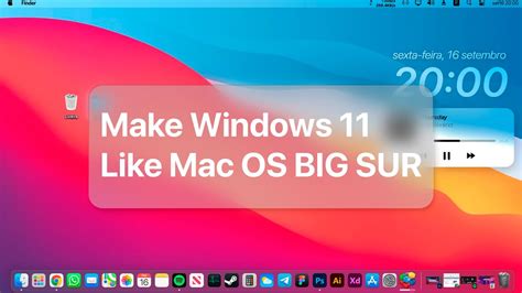 PERFECT THEME Windows 11 Like Mac OS BIG SUR YouTube