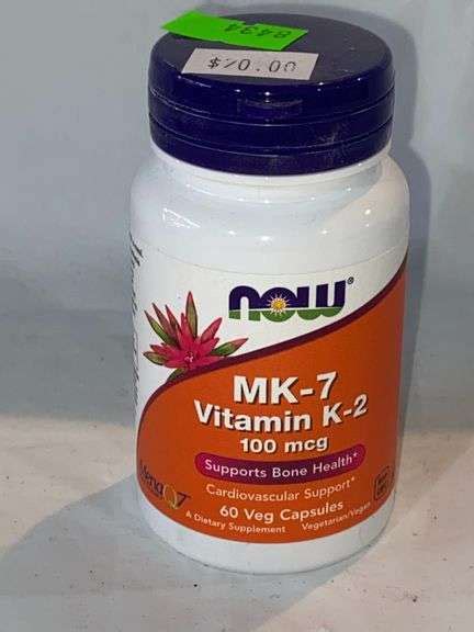 Now Mk 7 Vitamin K 2 100 Mcg 60 Veg Capsules Metzger Property