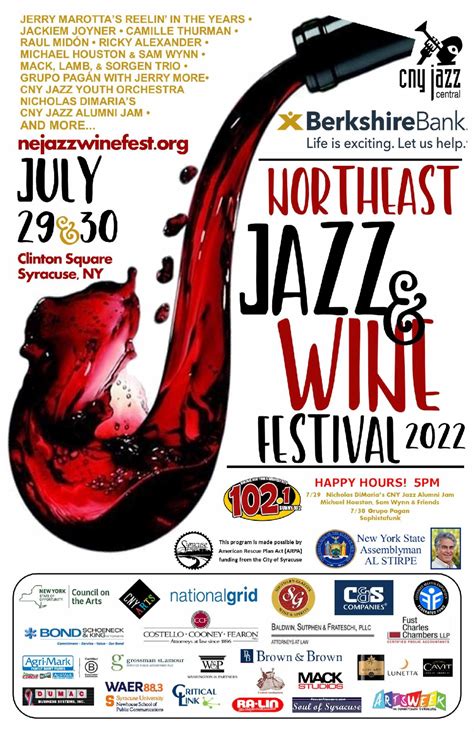 Northeast Jazz And Wine Festival Returns To Syracuse This July