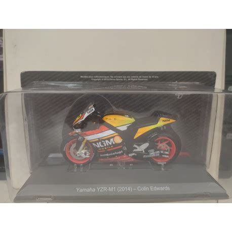 YAMAHA YZR M1 COLIN EDWARDS 2014 MOTO GP 1 18 ALTAYA IXO BCN STOCK CARS