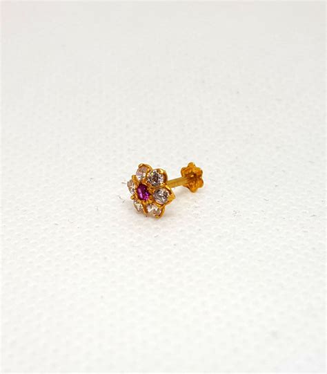 Nose Pin In Gold Design Atelier Yuwa Ciao Jp