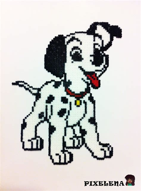 A Beaded Picture Of A Dalmatian Dog