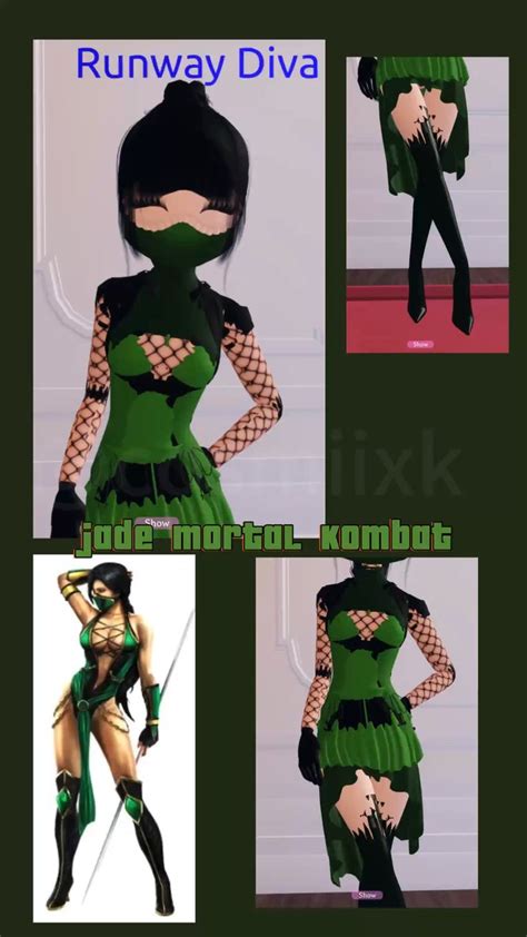 Mortal Kombat Jade Outfit Dress To Impress In 2024 Dress To Impress Outfits Dress Outfits