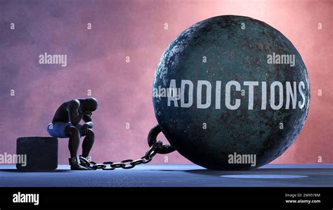 Addictions That Limits Life And Make Suffer Imprisoning In Painful