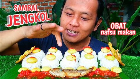 Obat Nafsu Makan Mukbang Jengkol Mentah Sambal Terasi Dan Ikan Asin