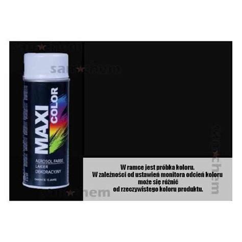 Spray Ral Czarny Matowy Maxi Color Ml