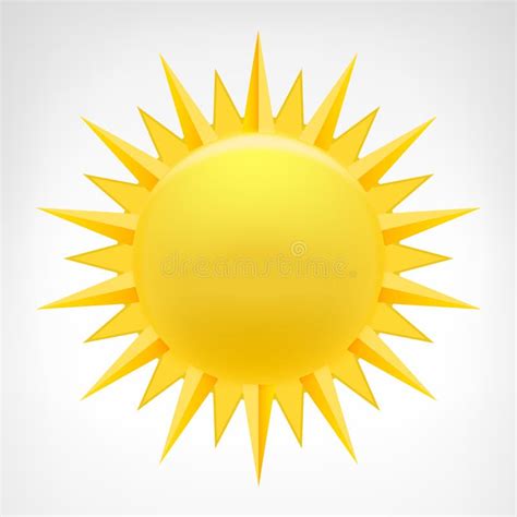 Yellow Sun Clip Art Vector Isolated Stock Illustration - Illustration ...