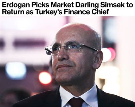 Bloomberg Mehmet Şimşek Hazine ve Maliye Bakanı olacak