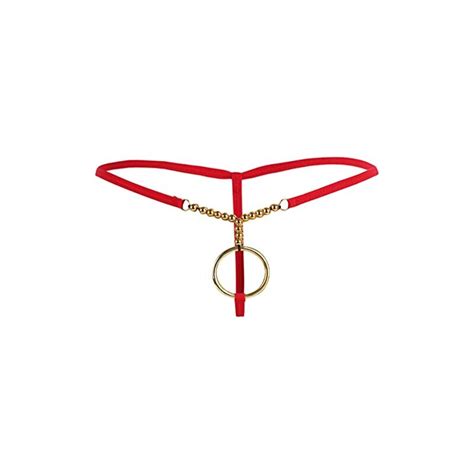 Inhzoy G String Uomo Perizoma Tanga Thong Sexy Mini Slip Con O Ring Jockstrap Lingerie Intimo
