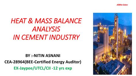 Heat And Mass Balance Ppt In Cement Industry Version 2 0 Pdf Free Download