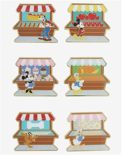 Mickey Mouse And Friends Market Booth Blind Box Pin Set At Boxlunch