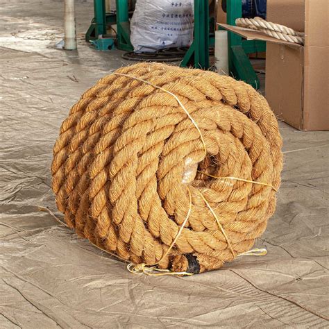 3 4 Strand Twisted Natural Jute Hemp Manila Sisal Rope For Marine And