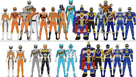 All Super Sentai And Power Rangers Assorted Colors By Taiko554 On