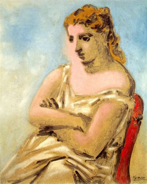 Pablo Picasso Frau In Blau Und Pink 1923 81100 Cm Werkbeschreibung