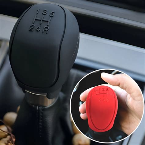 Universal Car Silicone Gear Shift Knob Cover Non Slip Collars Gear