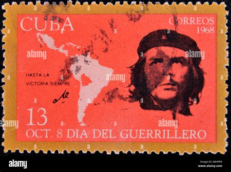 Cuba Circa A Stamp Printed In Cuba Shows Ernesto Che Guevara