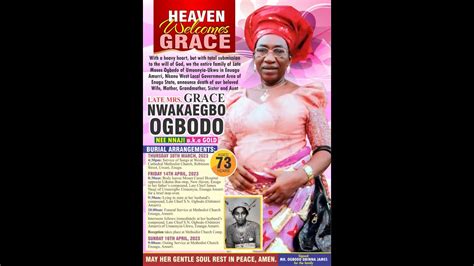 Igbo Christian Burial Rite CEREMONY OF LATE MRS GRACE NWAKAEGBO